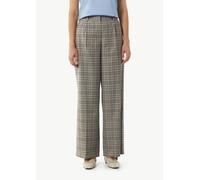 Karohose mit Wide Leg beige|mehrfarbig 40