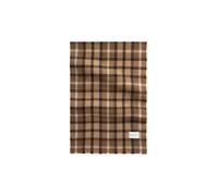 Karotuch MARC O'POLO "mit kurzen Fransen", Damen, bunt (medium beige), Obermaterial: 100% Schurwolle, kariert, Modetücher (36960626-0) medium beige