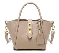 Karoukee Kleine Handytasche für Damen, Echtleder Schultertasche, Moderne Damen Umhängetasche, Designer Handtasche, Henkeltasche mit Abnehmbarem Umhängeriemen