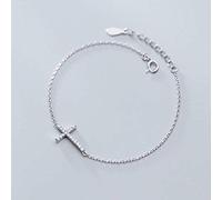 Karriter S925 Silbernes Armband, Weiblicher Einfacher Voller Diamant Kreuz Mode Handschmucks925 Silberarmband