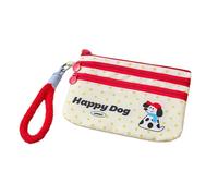 Kartenetui aus Stoff mit Cartoon-Motiv, mit mehrlagigem Aufbewahrungsfach, Aufbewahrungstasche für Kreditkarten, tägliches Zubehör, tragbare Reisedokumententasche, Little Dog, Mass Beauty