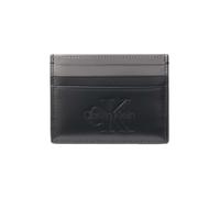 Kartenetui CALVIN KLEIN "BOLD CARD CASE", Herren, schwarz, Leder, unifarben, Kleinlederwaren, Unisex Visitenkarten, Etui mit CK-Logo (50555919-0) schwarz
