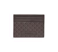 Kartenetui CALVIN KLEIN "COATED EW CARD CASE", Herren, mulch, Polyester, Basic, Kleinlederwaren, Unisex Kreditkartenetui mit Logoschriftzug (83133648-0) mulch