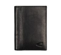 Kartenetui CAMEL ACTIVE "Pine", schwarz, Leder, clean, unifarben, gepflegt, klassisch, Kleinlederwaren, aus pflanzlich gegerbtem Rindsleder im kernigen Look mit RFID-Schutz (55050239-0) schwarz