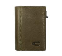 Kartenetui CAMEL ACTIVE "Thunder", Herren, khaki, Leder, clean, gepflegt, Basic, Kleinlederwaren, Leder-Herrenbörse mit Kartenschieber, Magnethalterung und RFID-Schutz (44351141-0) khaki