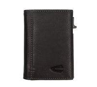 Kartenetui CAMEL ACTIVE "Thunder", Herren, schwarz, Leder, clean, gepflegt, Basic, Kleinlederwaren, Leder-Herrenbörse mit Kartenschieber, Magnethalterung und RFID-Schutz (69566803-0) schwarz