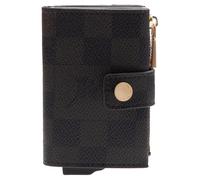 Kartenetui JOOP "cortina piazza c-four e-cage sv8", braun (seal, braun), Lederimitat, modisch, Kleinlederwaren, mit Allover Logo Print (67248136-0) seal, braun