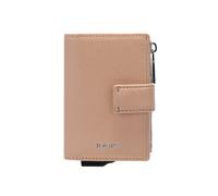 Kartenetui JOOP "sofisticato 1.0 c-four e-cage sv8", Damen, beige (sand), Leder, unifarben, Basic, Kleinlederwaren, Geldbörse Portemonnaie Damenbörse Ledergeldbörse (46315047-0) sand
