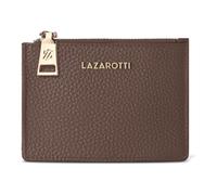 Lazarotti Schlüsseletui Bologna, Leder, Reißverschlussfach, 4 Kartenfächer, RFID, Braun, 11,5 cm