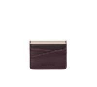 Kartenetui MARC O'POLO "aus edlem Rindleder", Damen, braun (schwarz cherry), Leder, unifarben, Kleinlederwaren (96697350-0) schwarz cherry