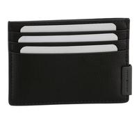 Kartenetui TOMMY HILFIGER "TH HARDWARE CC HOLDER", Damen, dunkelbraun, Leder, Basic, Kleinlederwaren, Unisex, Mini Geldbeutel, Men Portemonnaie mit seitlichem Label (40903539-0) dunkelbraun