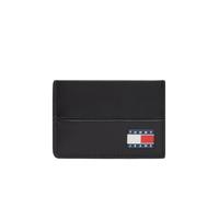 Kartenetui TOMMY JEANS "TJM HERITAGE CC HOLDER", Damen, schwarz, Leder, Lederimitat, Textil, Kleinlederwaren, Unisex Mini-Geldbeutel, Portemonnaie zum Klappen (82588250-0) schwarz