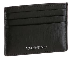 Kartenetui VALENTINO BAGS "MARNIER", Damen, schwarz, Leder, Kleinlederwaren, Geldbeutel Portemonnaie Herrenbörse Leder (51501351-0) schwarz