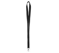 Karteo Schlüsselband mit Karabiner schwarz [1 Stück] Lanyard Schlüsselbänder Ausweishalter für Kartenhüllen Ausweise Zugangskarten