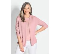Kaschmir-Longstrickjacke rosa 25
