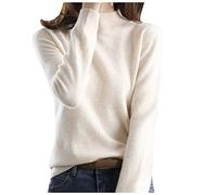 Kaschmir-Pullover Für Damen Rollkragenpullover Solider Casual Gestrickt Pulli Langarm Grobstrickpullover Lose Beiläufige Sweatshirts Strickpullover Damen Oversize Winter Rollkragenpullover