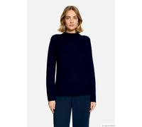 Strickpullover BETTY BARCLAY "Damen mit Stehkragen", Damen, Gr. 42, blau (dunkelblau), Strick, Obermaterial: 100% Kaschmir, Basic, gerade lang, Pullover Strickpullover (28124161-42) dunkelblau
