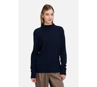 Strickpullover BETTY BARCLAY "Betty Barclay Damen Kaschmir-Pullover mit Stehkragen", Damen, Gr. 38, blau (dunkelblau), Strick, Obermaterial: 100% Kaschmir., Basic, gerade lang, Pullover (28124161-38)