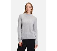 Kaschmir-Pullover mit Stehkragen Light Silver Melange Damen