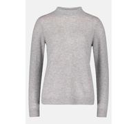Strickpullover BETTY BARCLAY "Betty Barclay Damen Kaschmir-Pullover mit Stehkragen", Damen, Gr. 44, grau (light silber melange), Strick, Obermaterial: 100% Kaschmir., Basic, gerade lang, Pullover (317