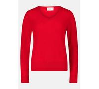 Strickpullover BETTY BARCLAY "Betty Barclay Kaschmir-Pullover mit V-Ausschnitt" Gr. 44, rot Damen Pullover (11242857-44) rot