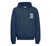 Kaschmirpullover BLEND "Kapuzensweatshirt BHSweatshirt", Herren, Gr. S, blau (marineblaus), Obermaterial: 55% Polyester PES. 45% Baumwolle CO., Pullover (42861327-S) marineblaus