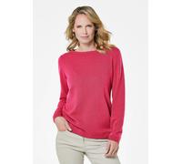 Kaschmirpullover mit U-Boot Ausschnitt pink 25