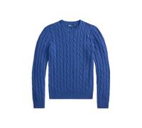Kaschmirpullover mit Zopfmuster M Blue