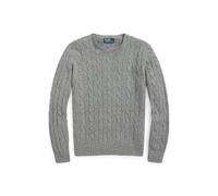 Kaschmirpullover mit Zopfmuster XL Grey