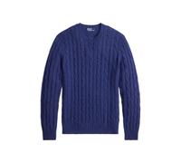 Kaschmirpullover mit Zopfmuster XXS Blue