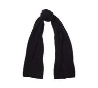 Kaschmirschal mit Zopfmuster EINHEITSGROESSE Black