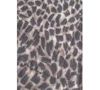 kaschmirweicher Schal mit Allover-Leoprint grau - Gr. - one size