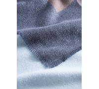 Kaschmirweicher Schal mit Tigerprint blau