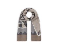 Kaschmirweicher Schal mit Tigerprint grau - Gr. - one size