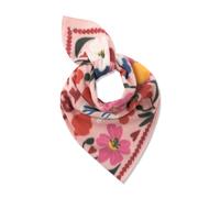 kaschmirweiches Dreieckstuch mit gedrucktem Blumenmuster und BISOU-Schriftzug ONE_SIZE