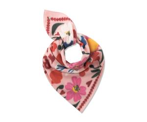 kaschmirweiches Dreieckstuch mit gedrucktem Blumenmuster und BISOU-Schriftzug ONE_SIZE