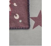 Kaschmirweiches Dreieckstuch mit Paisley-Muster und Stern-Motiven rot, 126X126X185CM