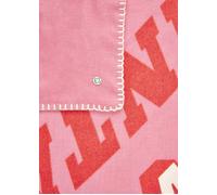 Kaschmirweiches Dreieckstuch mit VINTAGE-Schriftzügen pink, 126X126X185CM