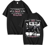 KASENFASHION Stray DO IT Gedruckt Beiläufige Tops T-Shirt Damen Herren,BangChan Lee Know Changbin Hyunjin Han Felix Seungmin I.N, SKZ Konzert Outfit