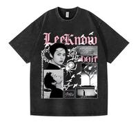 KASENFASHION Stray DO IT Gedruckt Beiläufige Tops T-Shirt Damen Herren, Vintage Washed Look,BangChan Lee Know Changbin Hyunjin Han Felix Seungmin I.N Motive Unisex Harajuku SKZ Konzert Outfit