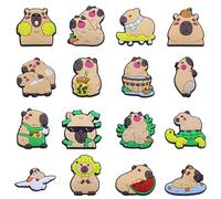KASESSS 16 Stück Schuhanstecker für Crocs Anstecker, Cartoon Schuh für Crocs Charms, Kompatibel mit Jibbitz, PVC Pins für Clogs, Lustige und Einzigartige Schuhzubehör für Kinder und Erwachsene
