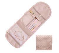 KASESSS Reise Schmuckaufbewahrung, Schmuckkästchen Klein, Schmuckkasten, Schmuck Organizer Tasche, Jewelry Organizer Leder, Schmuckschatulle für Mädchen für Ringe Ohrringe Halsketten Uhren Armbänder