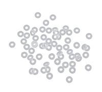 KASFDBMO Gummi Stopper Ringe, Silikon Perlen, passend für europäische Charm Armbänder, Perlen für die Schmuckherstellung, Handarbeiten, Clip Verschluss, Abstandshalter, Abstandshalter Charm Perlen