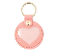 KASFDBMO Schlüsselanhänger aus PU Leder, Tierhaar Aufbewahrungsanhänger, Herz Design, kompakter hängender Dekorationsanhänger für Zuhause, Reisen, Haustier Gedenk Schlüsselanhänger