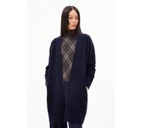 KASSANDRAA | Strickjacke Loose Fit aus Bio-Woll Mix - blau (XL)