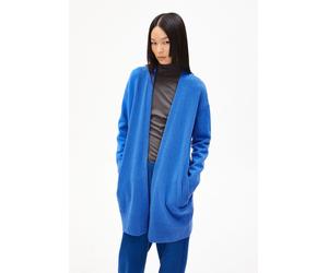 KASSANDRAA | Strickjacke Loose Fit aus Bio-Woll Mix - blau (XS)