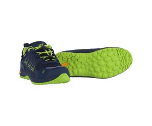 Kastinger Wander-Freizeitschuhe Fisslad Low KTX (wasserdicht, Speedlace-System) navyblau/lime Kinder (28-35), Größe Euro (US) 34 (2,5)