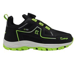 Kastinger Wander-Freizeitschuhe Preiner Low KTX (wasserdicht) schwarz/lime Kinder (33-35), Größe Euro (US) 34 (2,5)