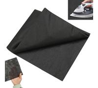 KASURE Bügelvlies Stoff 400 x 100 cm, Schwarz aufbügelbare Vlies Einlagestoff, 30g/m² Vlieseline zum Aufbügeln, Vliesstoff Leichtes Einlagestoff für Bügelfalten Nähhandwerk Basteln Heimwerken