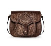 Kate Lee Damen Sac en Cuir Porté Bandoulière Petite Gibeciere Emelyne Mordoré Tasche, Gebeißt